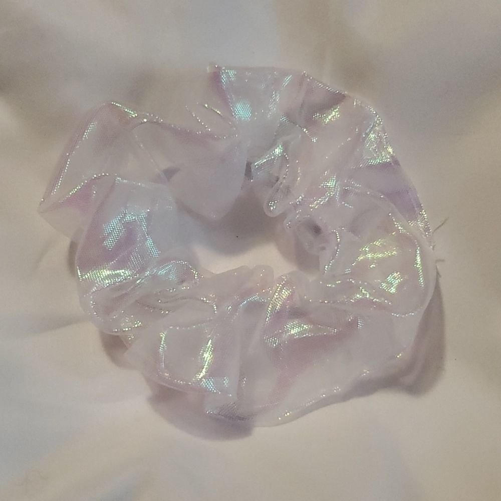 NEW WHITE POOL SCRUNCHIE